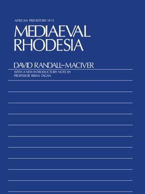 cover image of Medieval Rhodesia